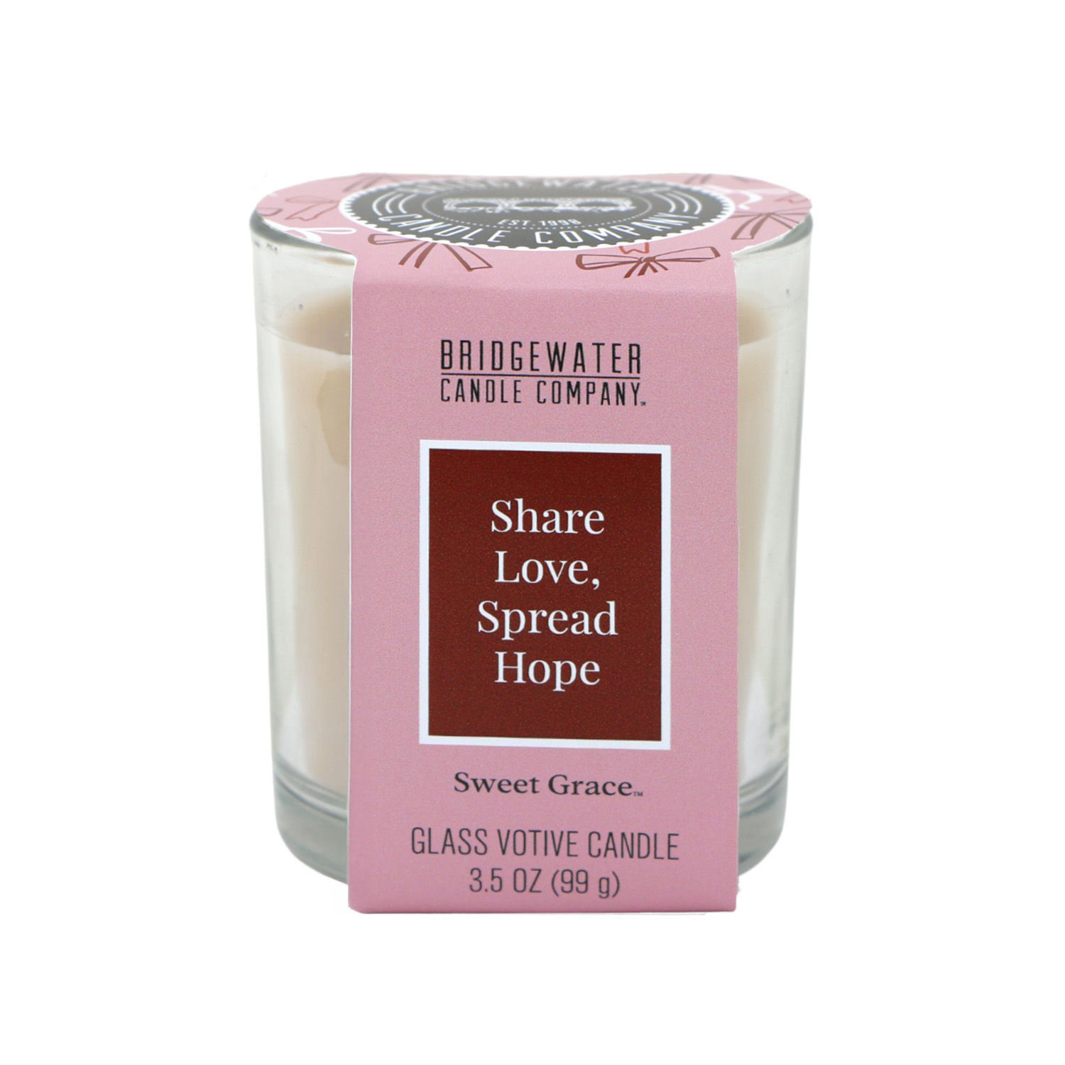 Bridgewater Glass Votive Share Love