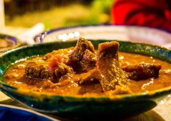 camel meat dish in yazd