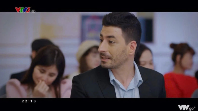 Hamid on a VTV television on a series work