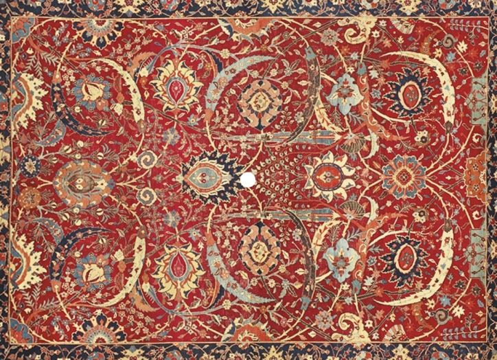 vase design Persian carpet & rugs