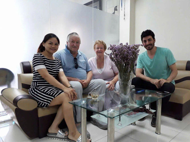 welcome two Australian senior travelers in vietnam