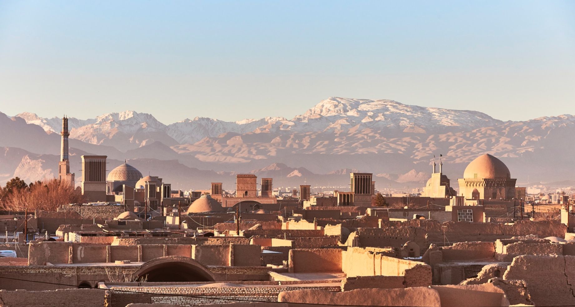 old city of yazd, in central desert of iran