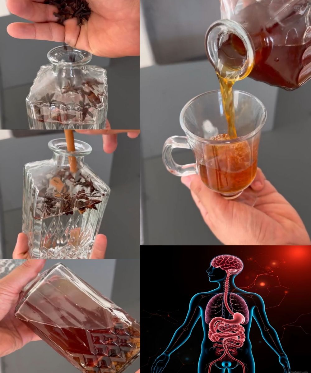 Star Anise, Cloves and Cinnamon Soaked in Water: for immunity support 