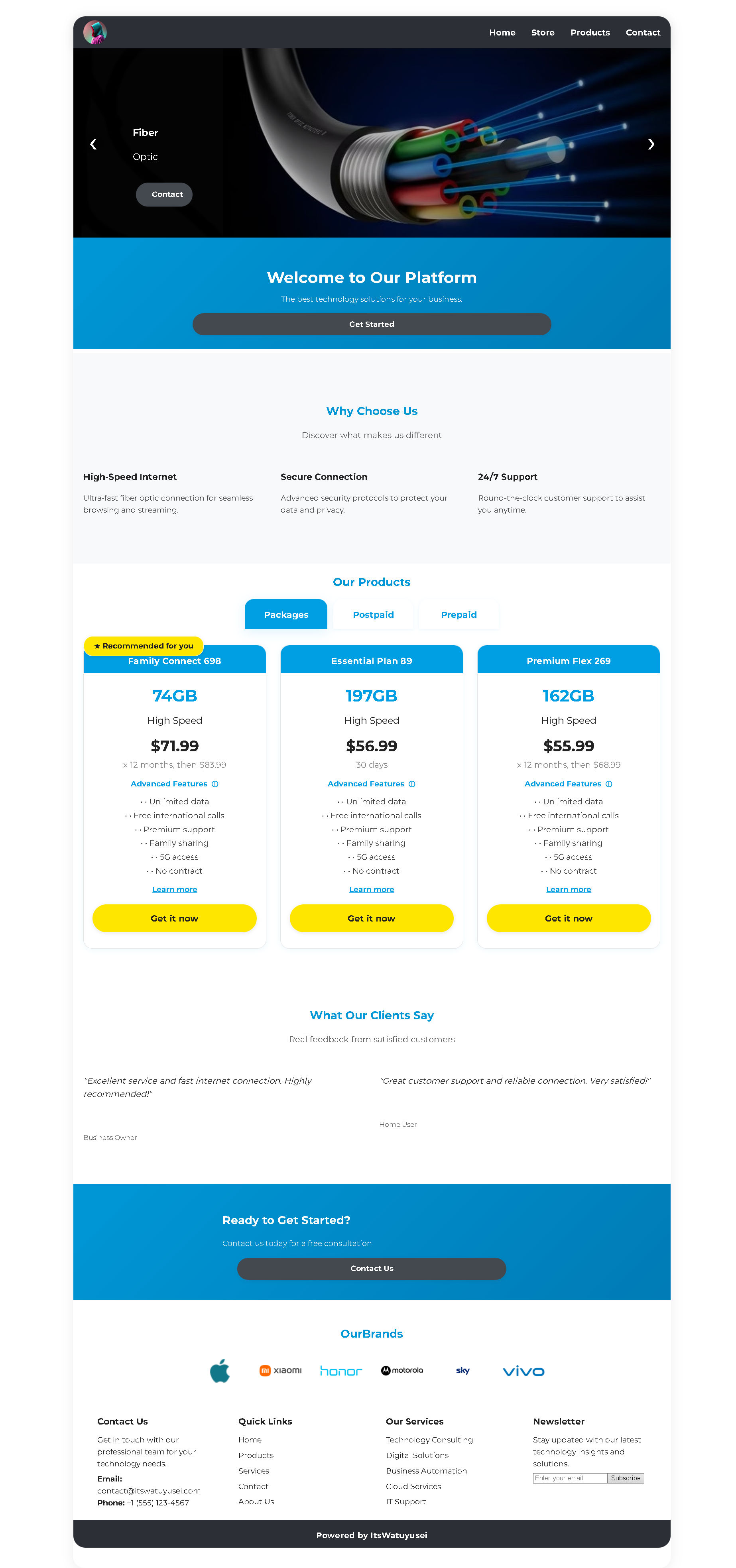 Custom CMS Platform Screenshot