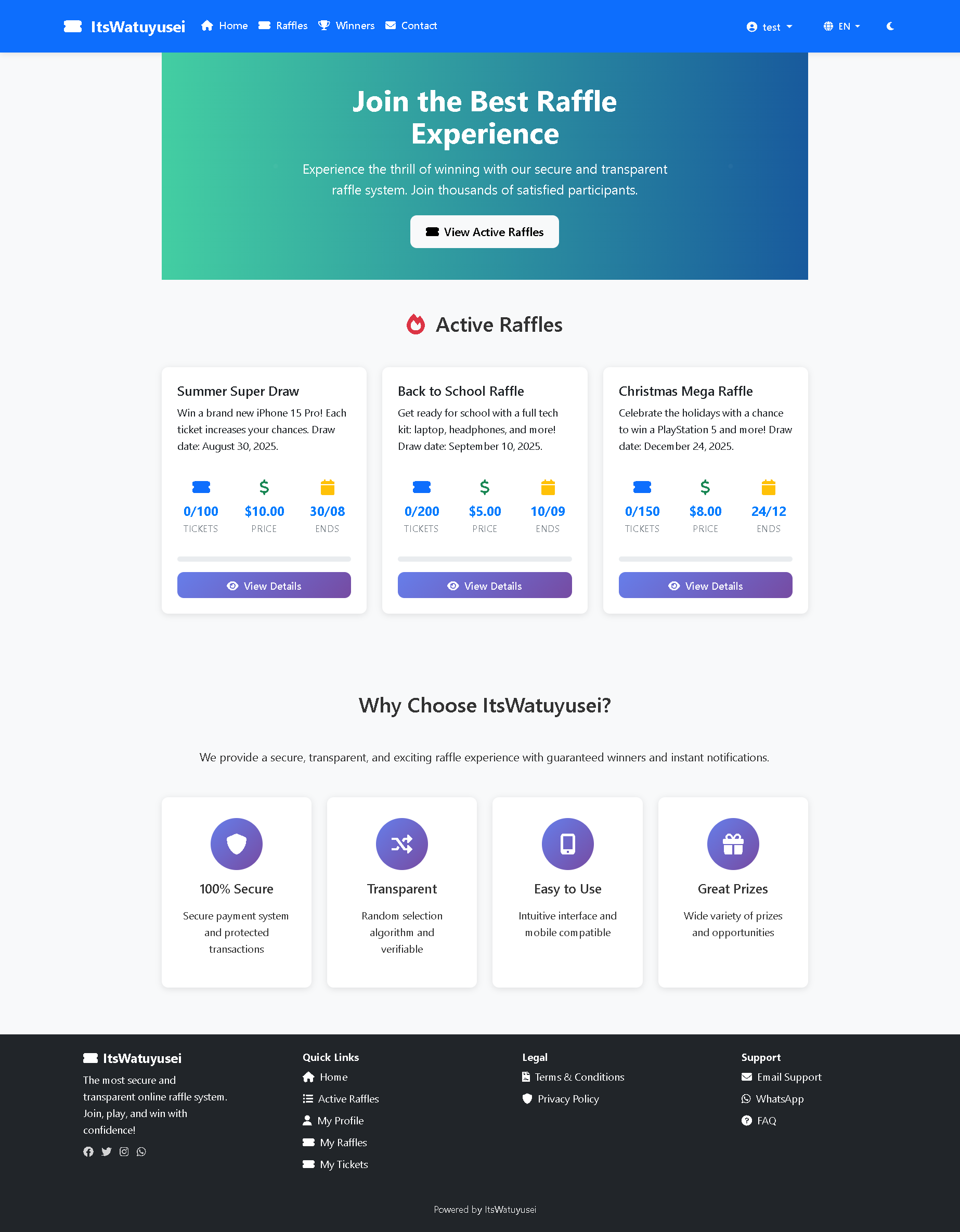 RandomTickets Screenshot