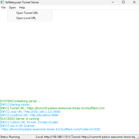 TunnelServer Screenshot
