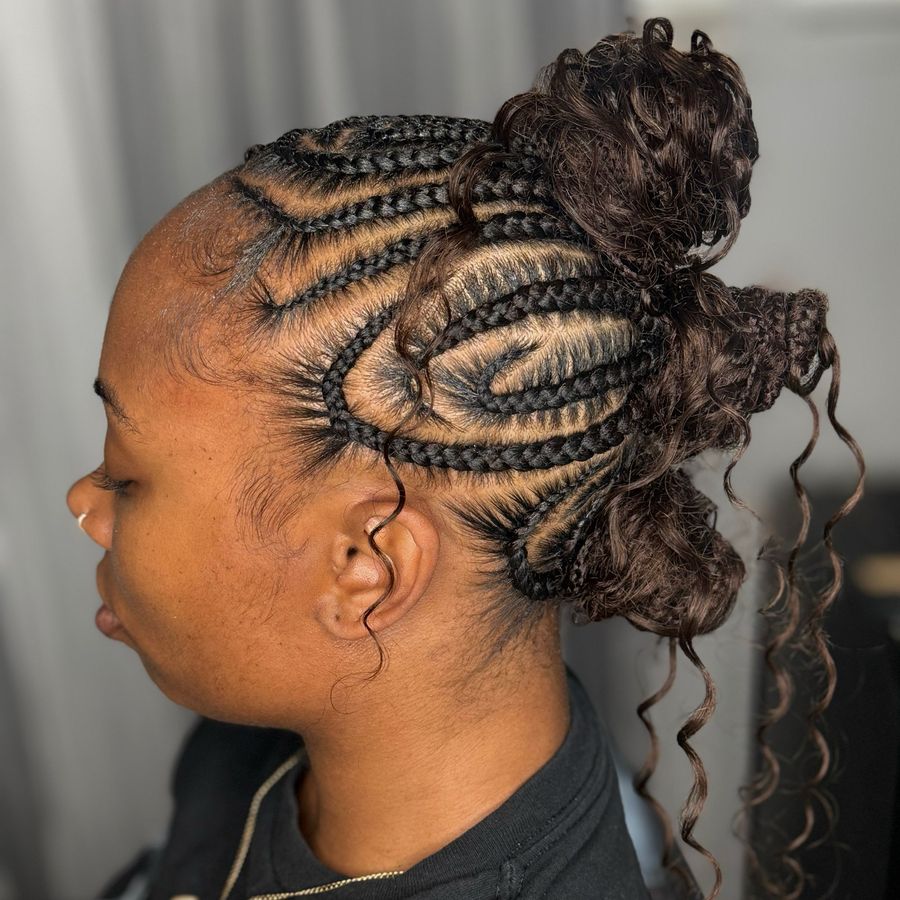 Freestyle Braids, Cornrow style by Janny Beauty Care in East Orange, NJ