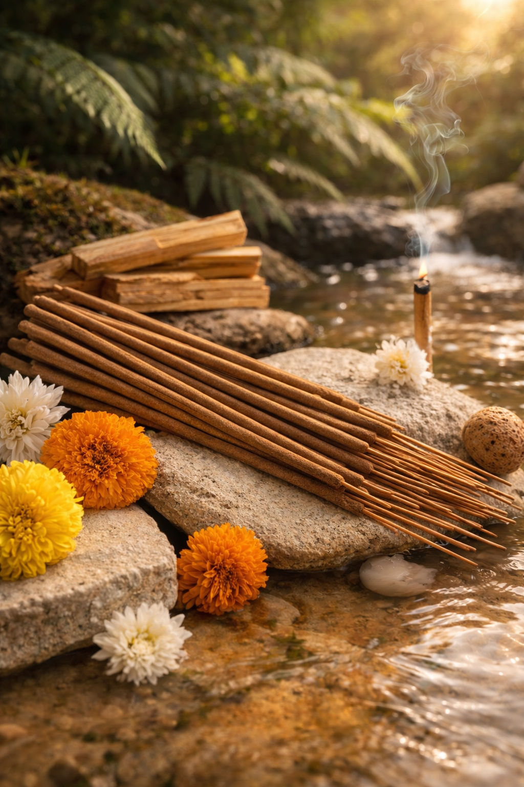 Palo Santo — Cleansing Incense — Palo Santo, Natural Resins & Plant based Ingredients, Incense — Jhōlâ