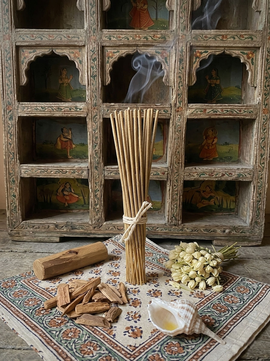 Sacred Sandalwood — Sandalwood, Natural Resins & Herbs, Incense — Jhōlâ