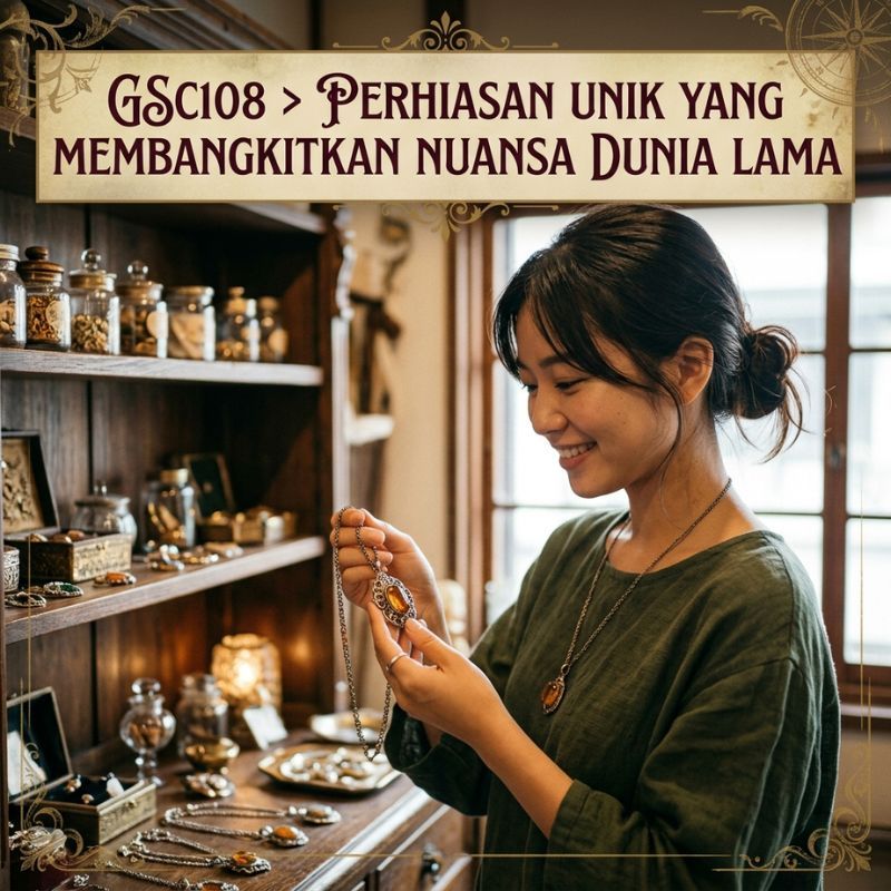 GSC108 > Perhiasan Unik Yang Membangkitkan Nuansa Dunia Lama