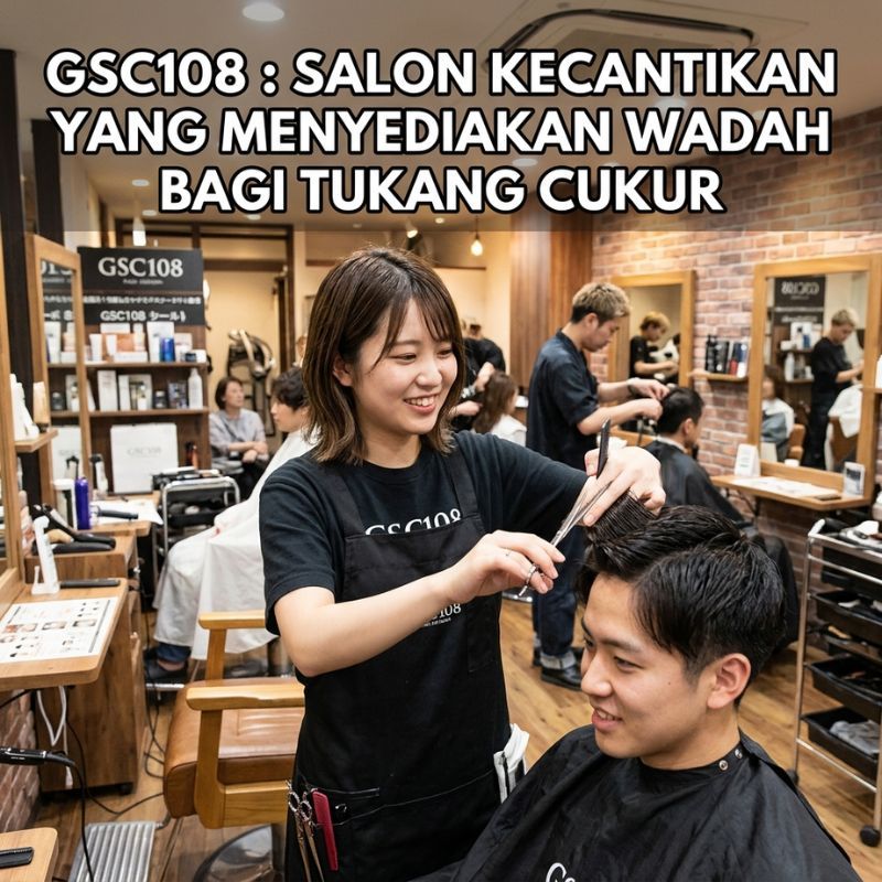 GSC108 : Salon Kecantikan Yang Menyediakan Wadah Bagi Tukang Cukur.