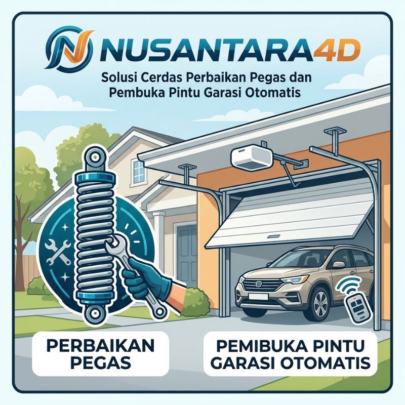 Nusantara4D : Solusi Cerdas Perbaikan Pegas dan Pembuka Pintu Garasi Otomatis