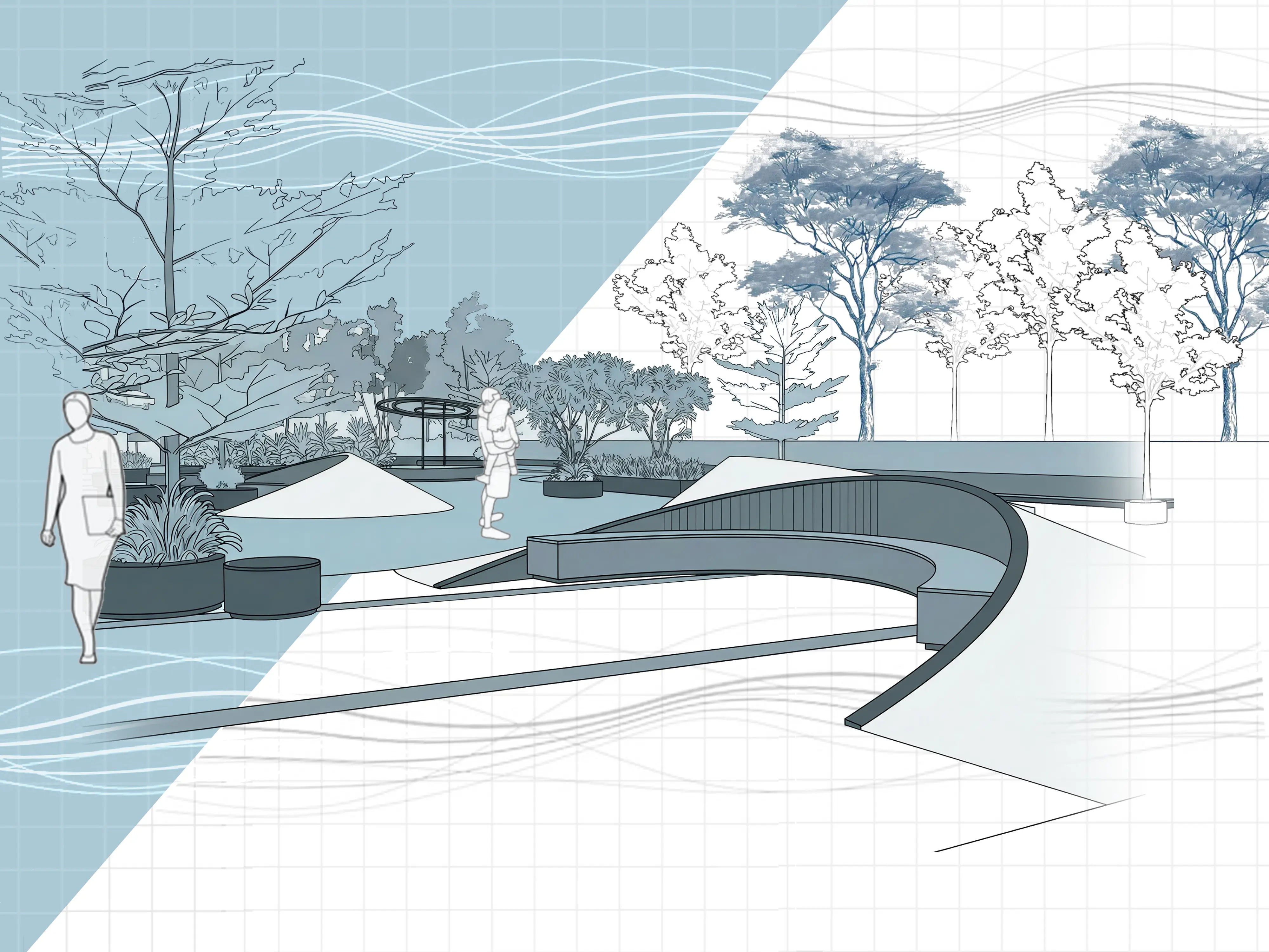 the ashoka, public landscape,  ahmedabad,gujarat