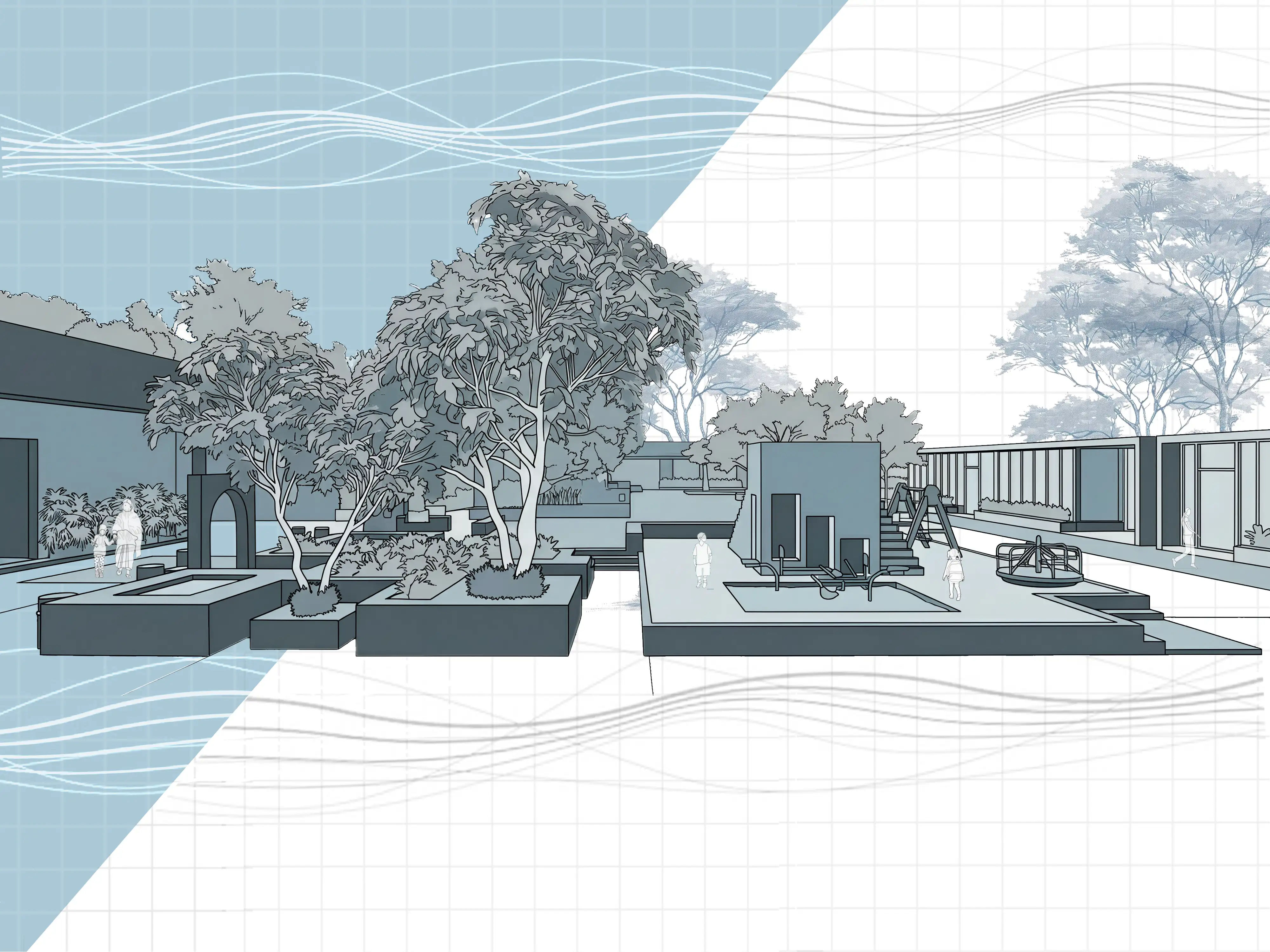 sarathya west, public landscape,  ahmedabad,gujarat