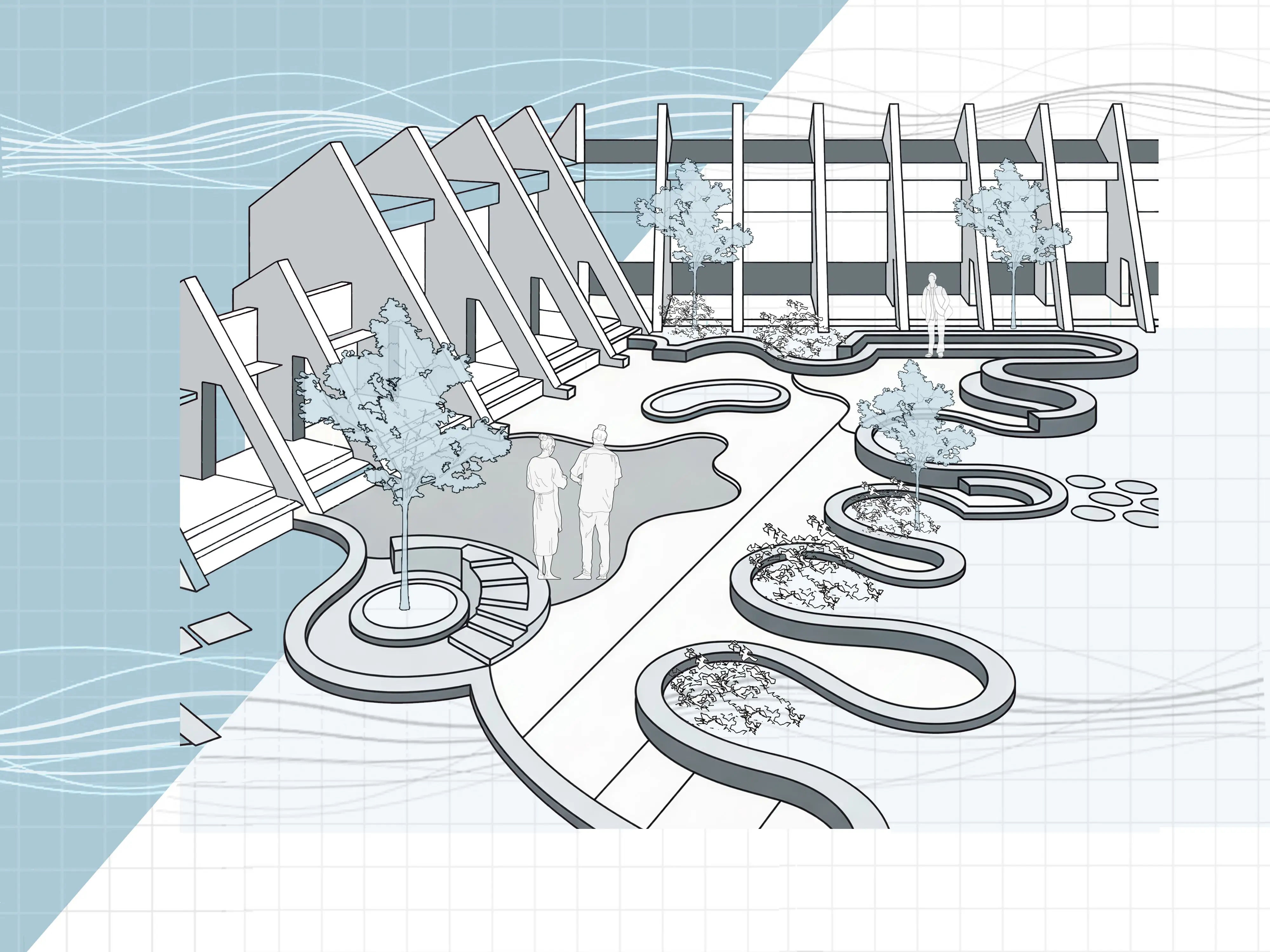education hub, public landscape, diu