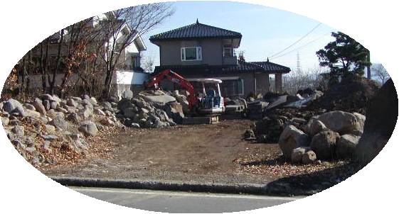 武井石材様資材置き場