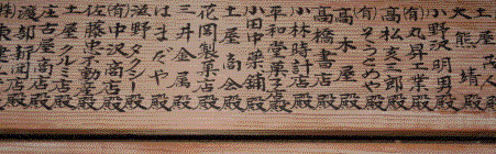 寄付者芳名一覧