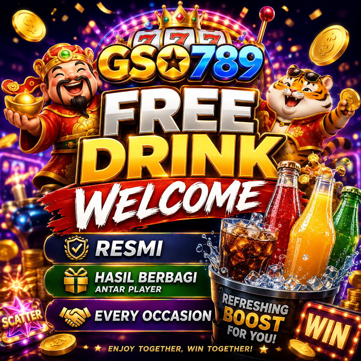 GSO789 | Free Drink Welcome Resmi Hasil Berbagi Antar Player Every Occasion
