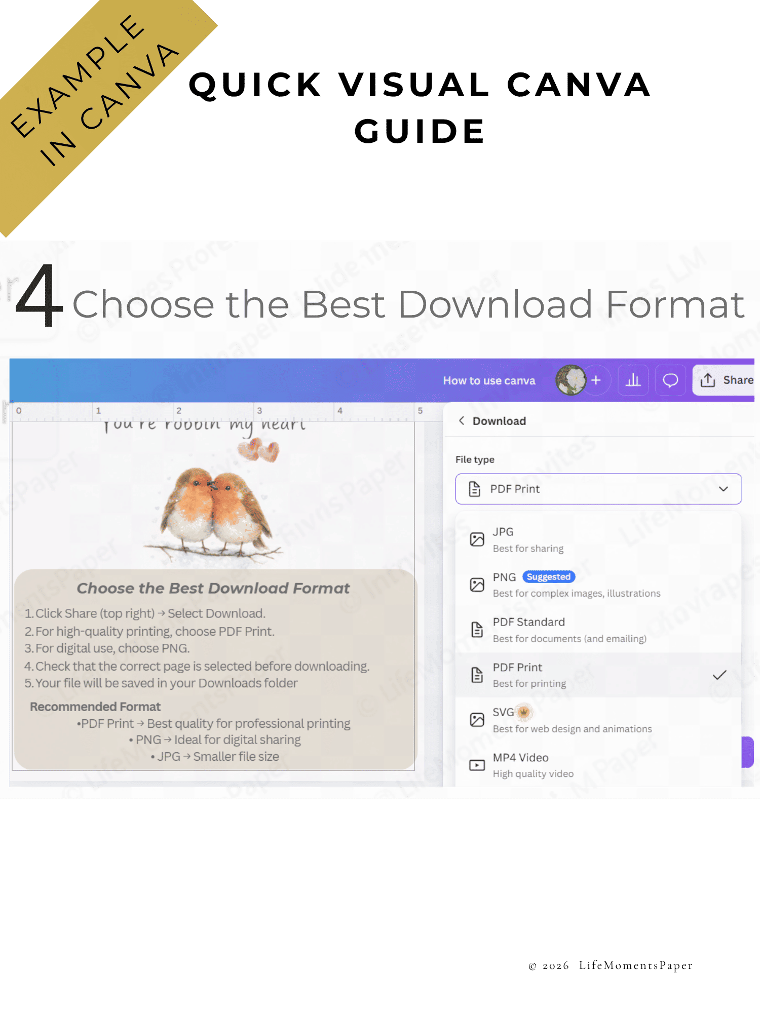 Canva Download Options