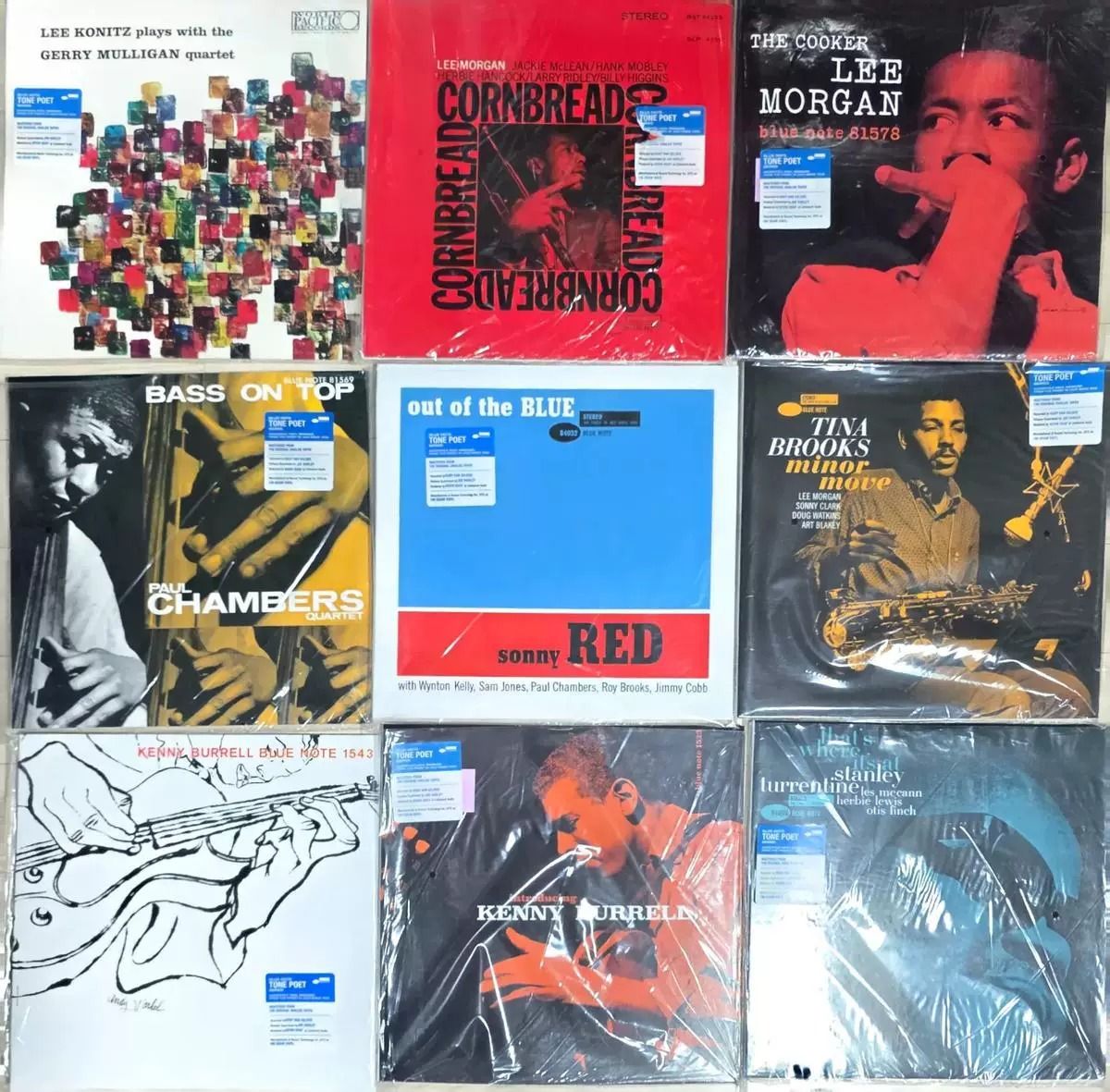 Blue Note Tone Poet 與 Classic Vinyl 的系列貼紙、條碼、封套及內圈資料