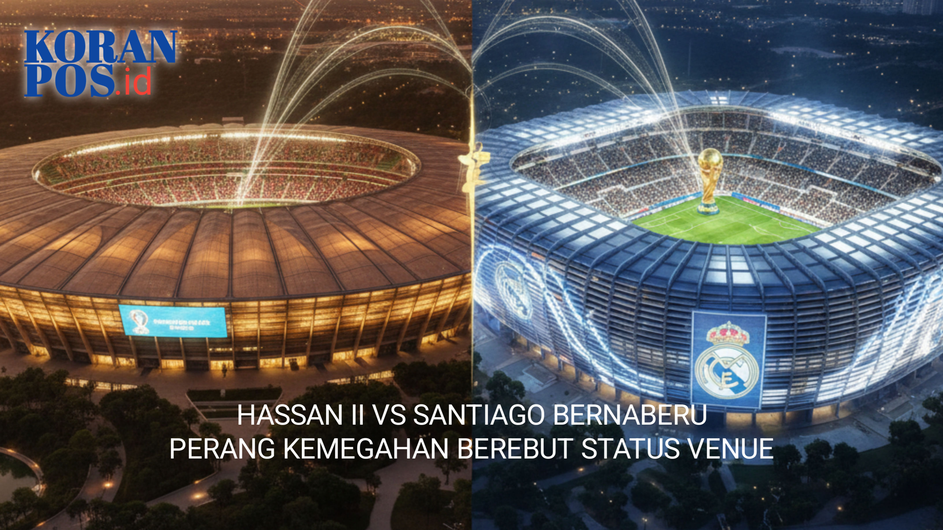 Hassan II vs Santiago Bernabéu: Perang Kemegahan Berebut Status Venue Final Piala Dunia 2030