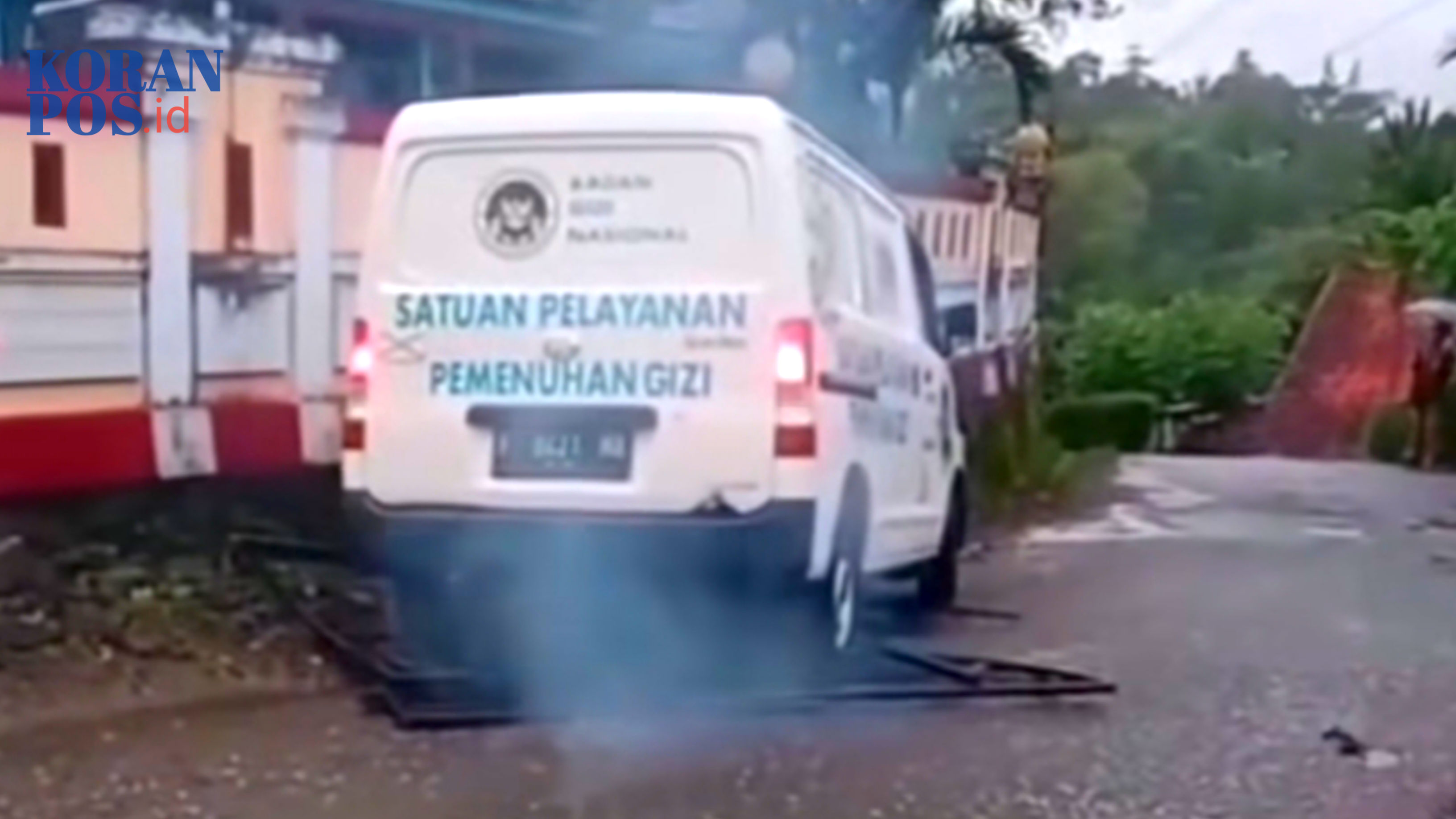 gerbang SDN Clapar Kebumen yang roboh akibat ditabrak mobil MBG yang melaju ugal-ugalan pada Jumat (6/2/2026).