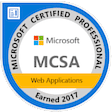 MCSA: Web Applications - Certified 2017