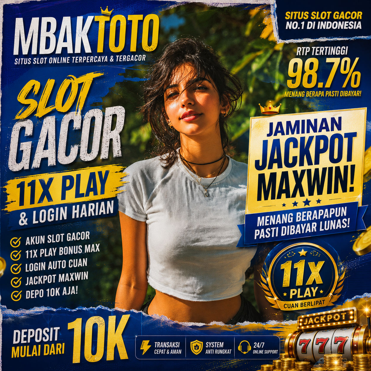 Mbaktoto > Dapatkan Akun Slot Gacor 11x Play & Login Dijamin Jackpot Maxwin by Hey siriusly