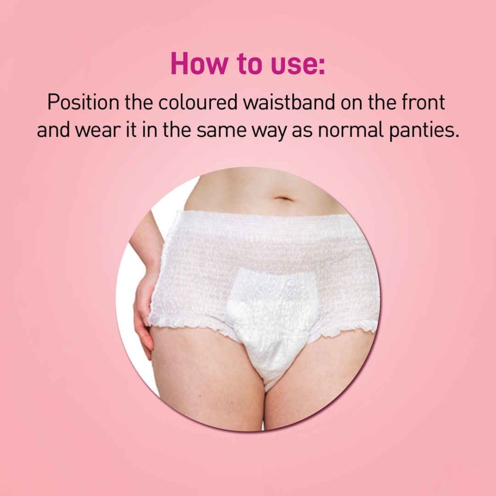 Sirona Disposable Period Panties for Women (L-XL) - 5 Disposable Panty