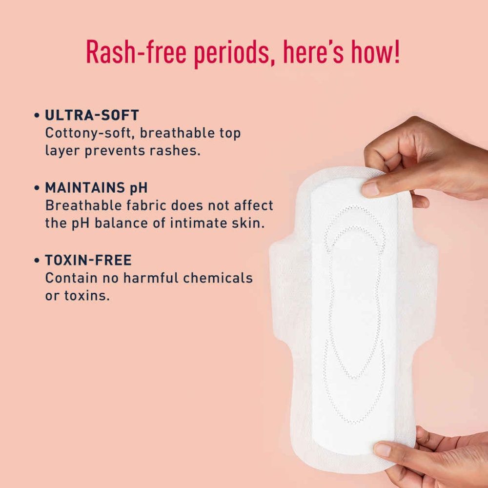 Sanitary pads irritated skin top