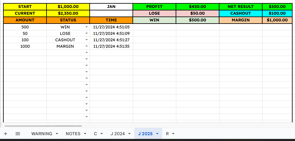 Excel Crypto Trading