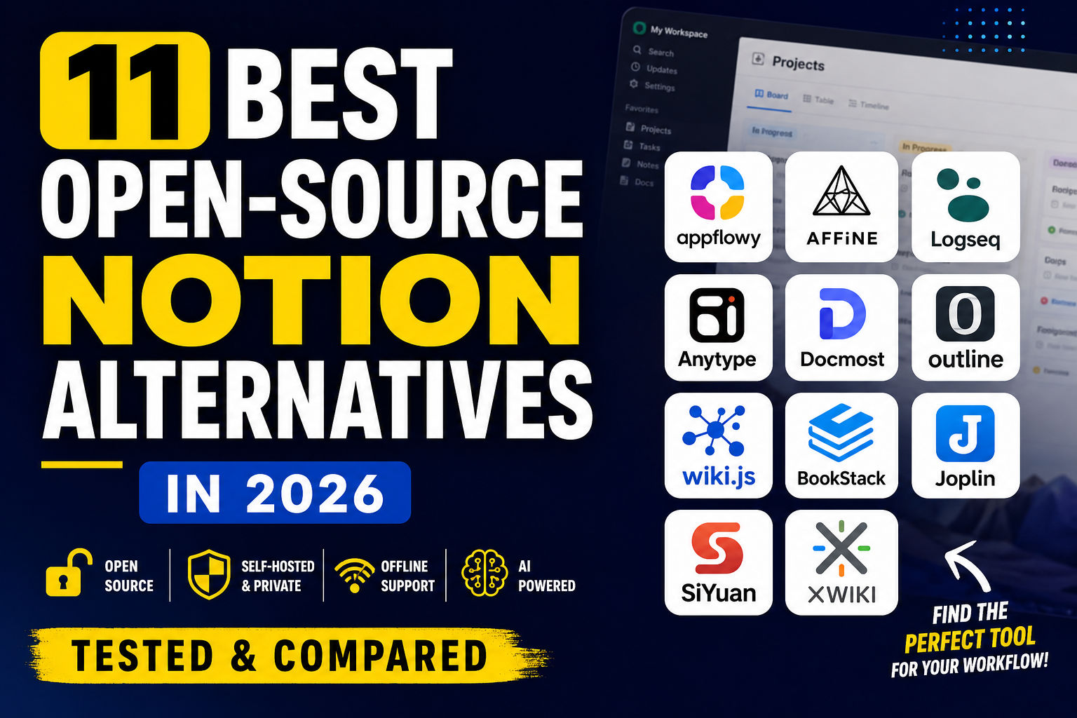 11 Best Open-Source Notion Alternatives in 2026