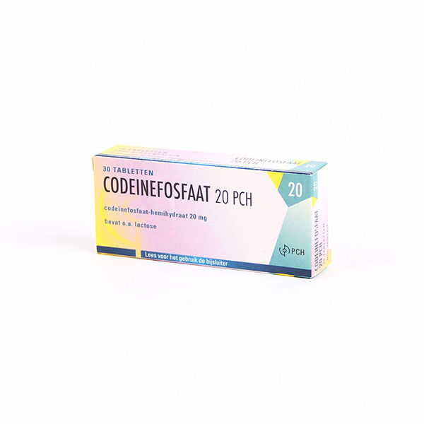 Doosje codeinesofaat 20 mg van Teva
