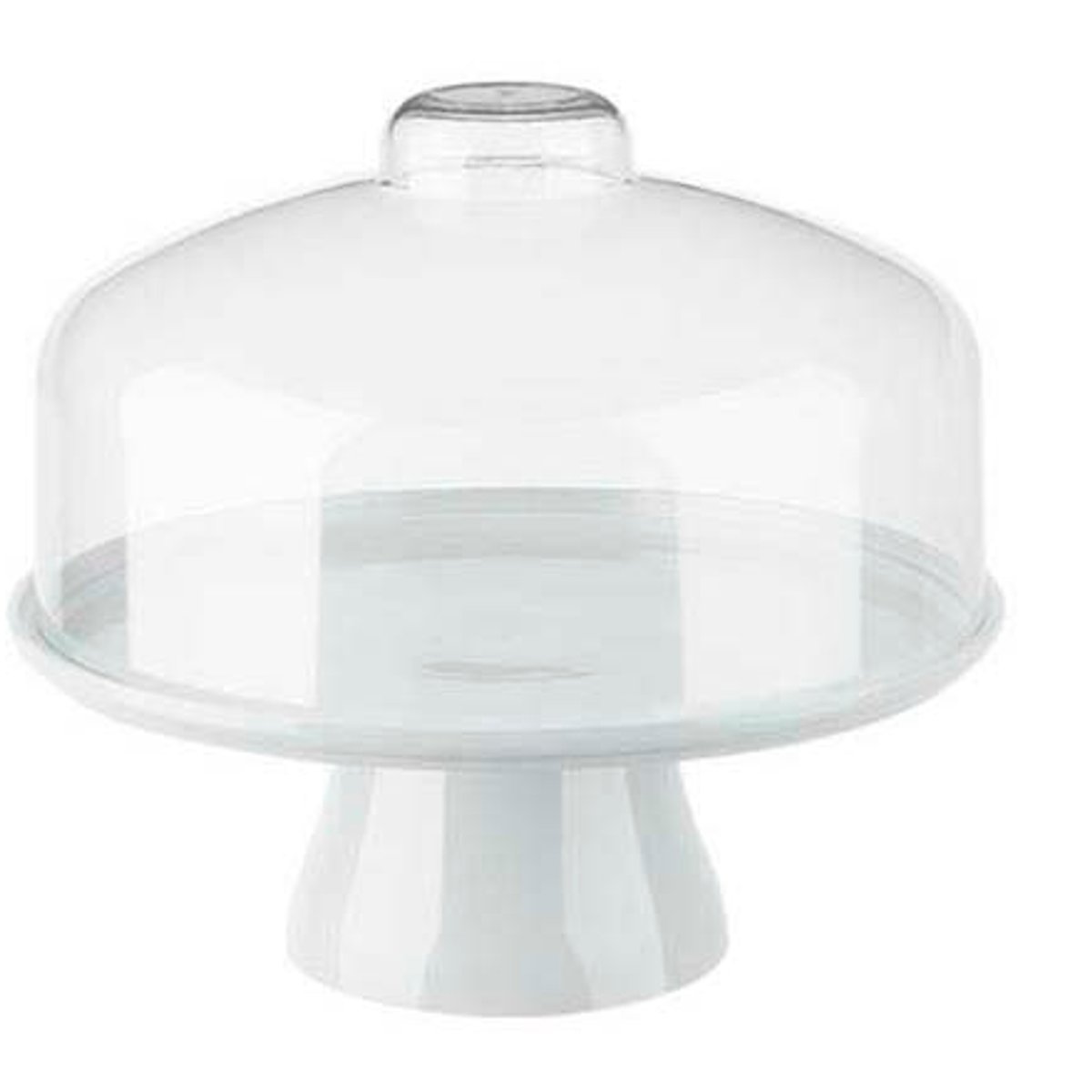 TORTERA PS CON TAPA 32 CMTS CAKE BLANCO