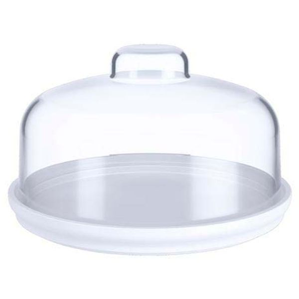 TORTERA/QUESERA PS CUPCAKE C/TAPA 14,5 CM COZY BLANCO