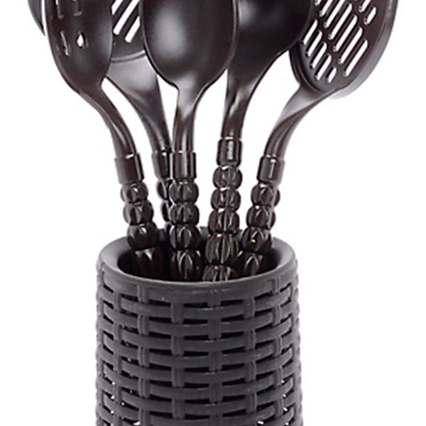 SET 6 CUBIERTOS  COCINA IMITACION RATTAN