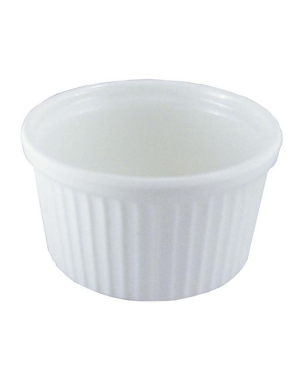 RAMEQUIN MELAMINE BLANCO 4 ONZ