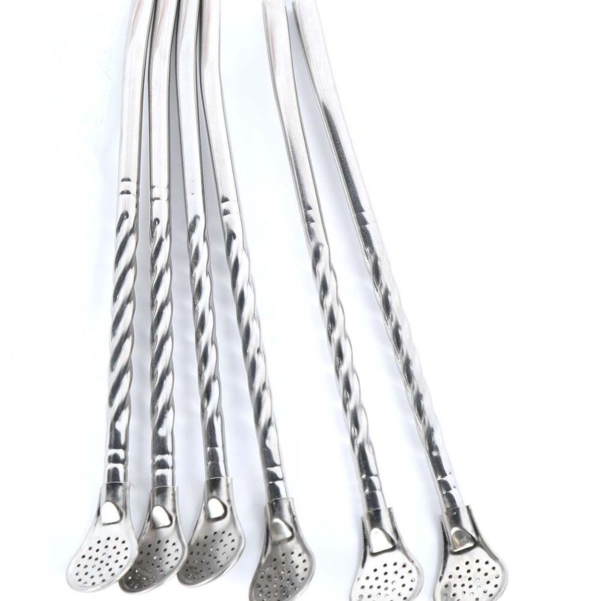 SET 6 CUCHARAS COCTEL ACERO INOXIDABLE