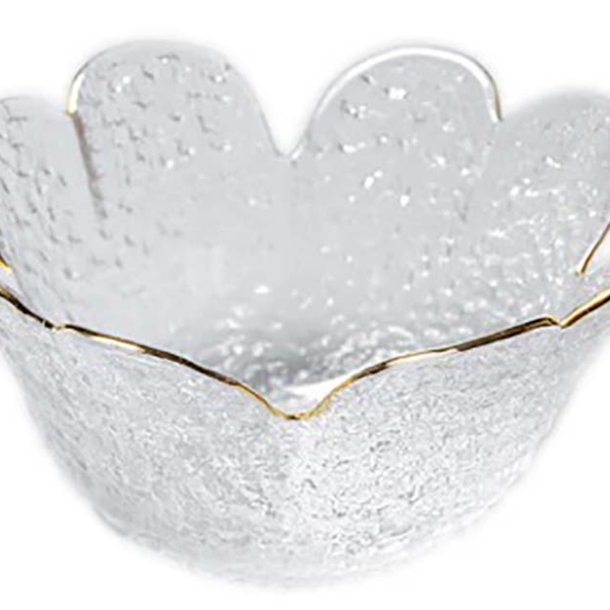 BOWL VIDRIO BORDE ORO 11.5 CM PEQUEÑO