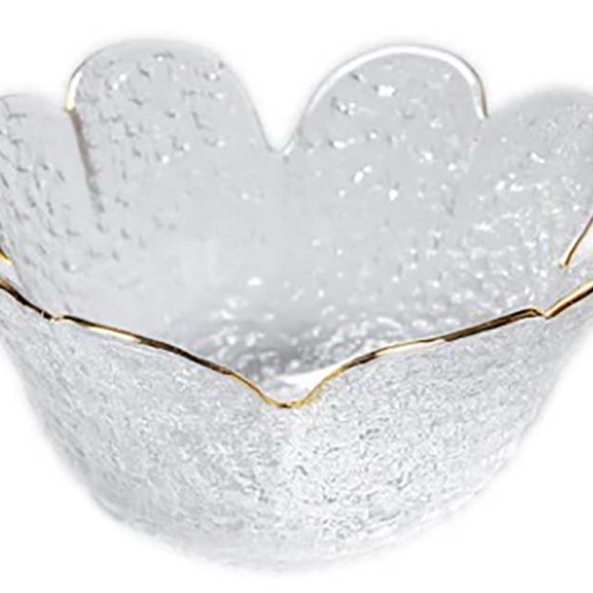 BOWL VIDRIO BORDE ORO 13.5 CMS MEDIANO