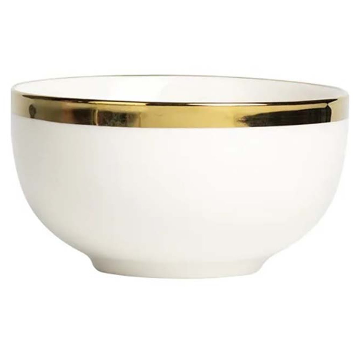 BOWL CERAMICA 15 CMS BORDE ORO H.A.I