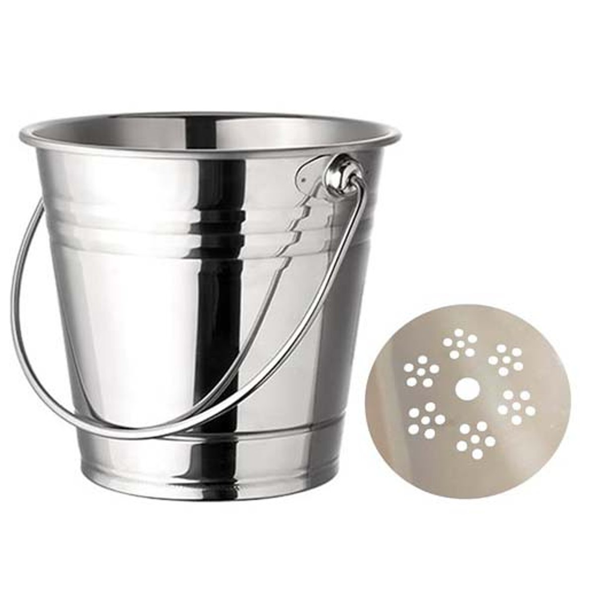 HIELERA ACERO INOXIDABLE 201 CON ARO 3 LTS
