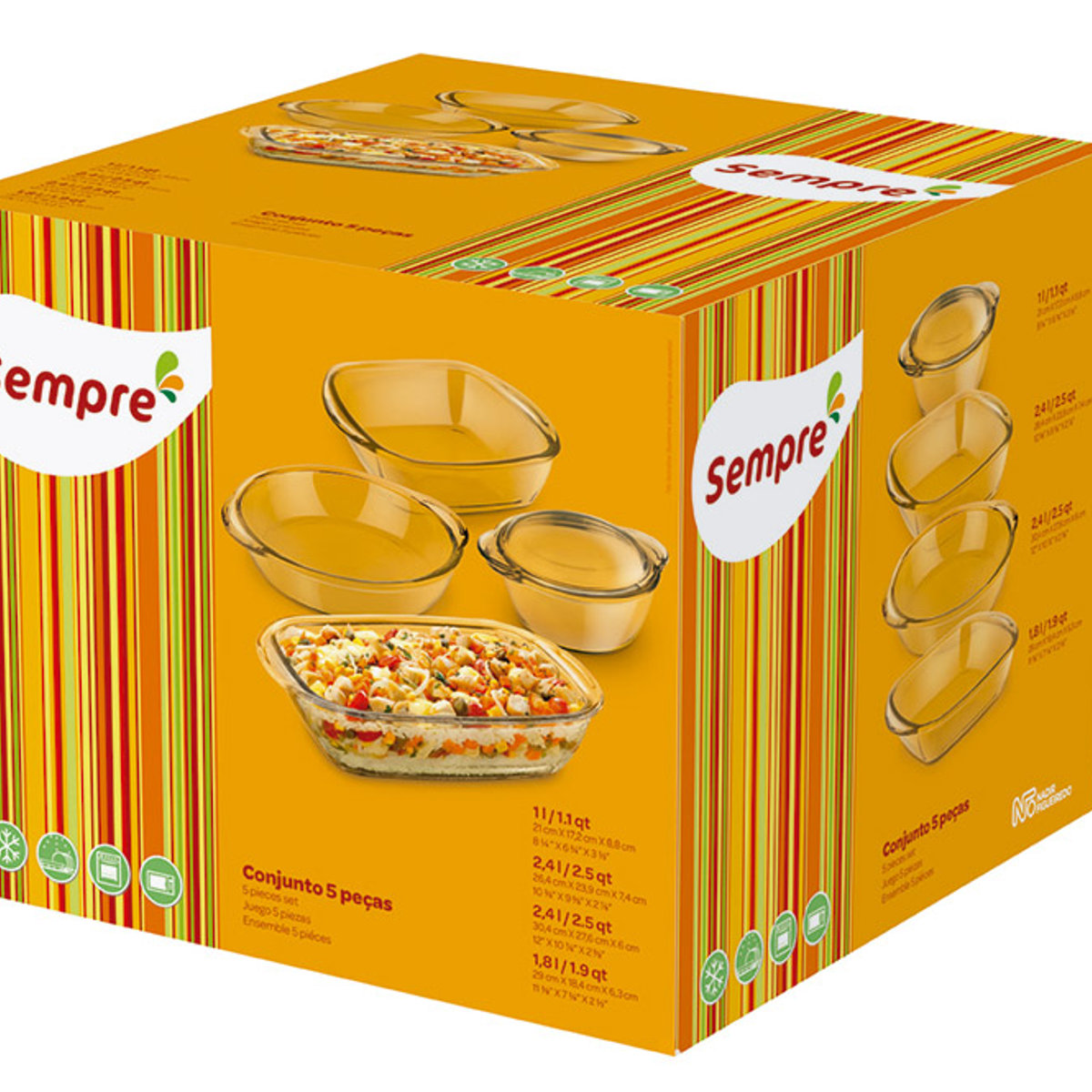 SET REFRACTARIAS ASADERAS SEMPRE 5PZ