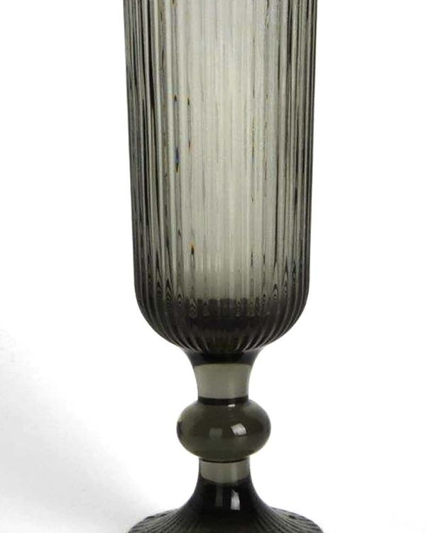 SET 4 COPAS VIDRIO NEGRO CHAMPAÑA 5.4 ONZAS-14921