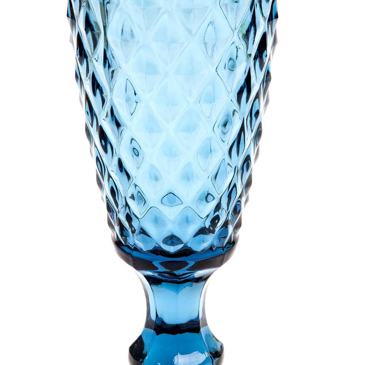 SET 6 COPAS CHAMPANA BARROCO AZUL 5.5 ONZAS
