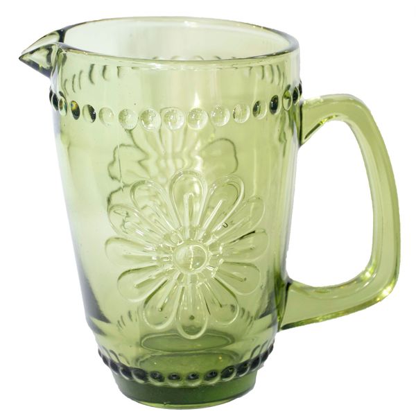 JARRA VIDRIO VINTAGE 1,6 LTS VERDE FLOR