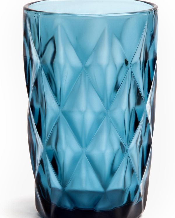 SET 6 VASOS VINTAGE AZUL 12 ONZ