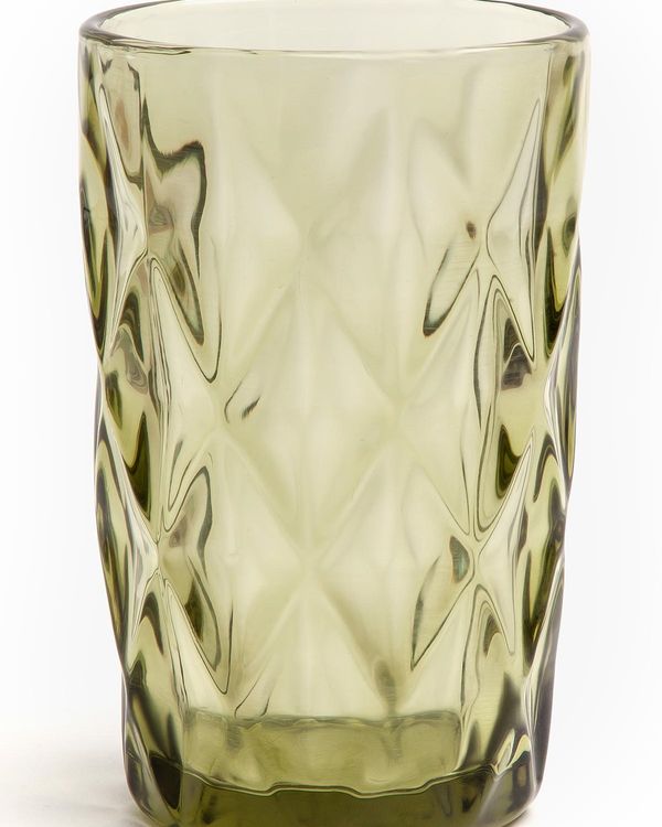 SET 6 VASOS VINTAGE VERDE 12 ONZ