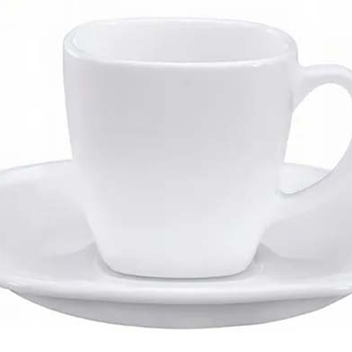 SET 6 TAZAS CON PLATO 220 ML OPAL