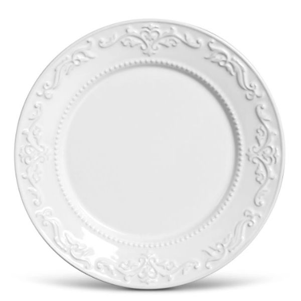 PLATO LLANO ACANTHUS BRANCO